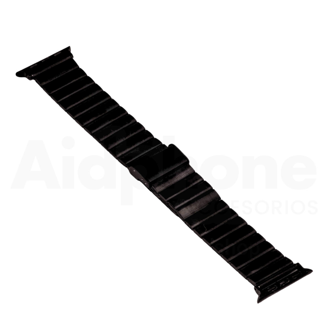 Pulso Metálico Rectangular Negro para Apple Watch - Aidphone accesorios