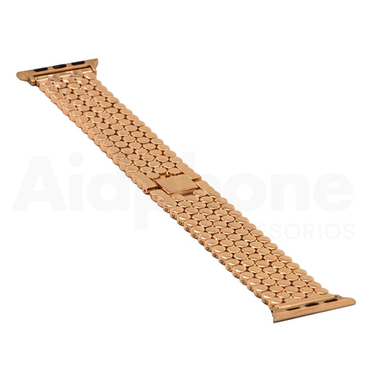 Pulso Metálico Panal Oro Rosa para Apple Watch - Aidphone accesorios