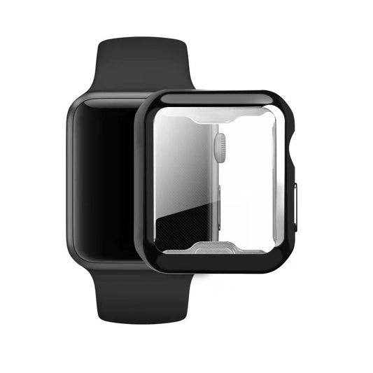 Case Protector Negro para Apple Watch, protege la pantalla de tu Apple Watch para todas las tallas 38, 40, 41, 42, 44, 45, 46, 49 mm