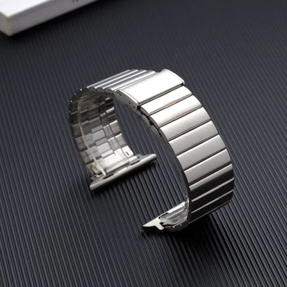Pulso Metálico Rectangular Plateado para Apple Watch - Aidphone accesorios