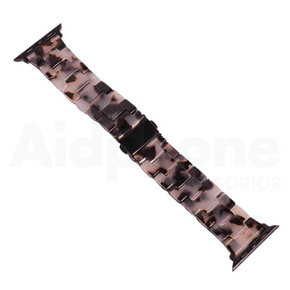 Pulso Resina Carey Beige para Apple Watch - Aidphone accesorios