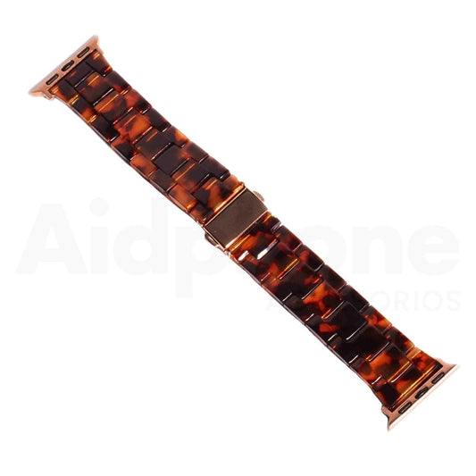 Pulso Resina Carey Café para Apple Watch - Aidphone accesorios