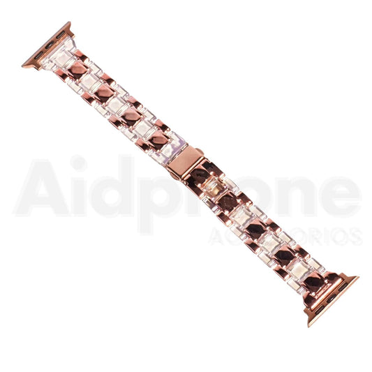 Pulso Resina Rosado Transparente para Apple Watch - Aidphone accesorios